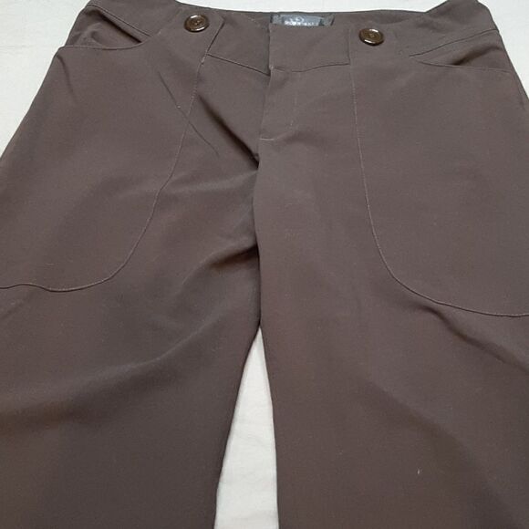 Morrissey Brown Flare Capri Dress Pants - Picture 2 of 10